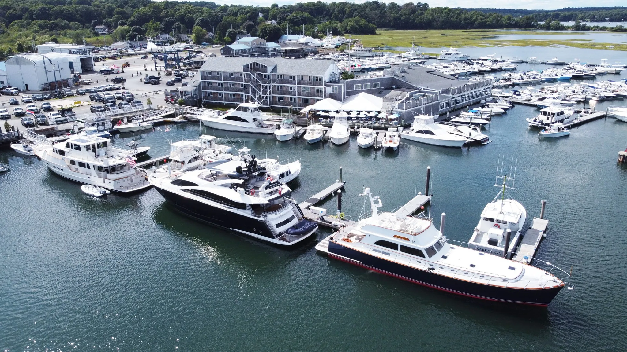 Boats at a marina